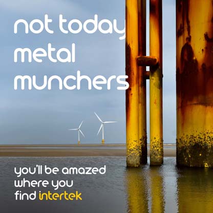 Close up of wind turbine foundation